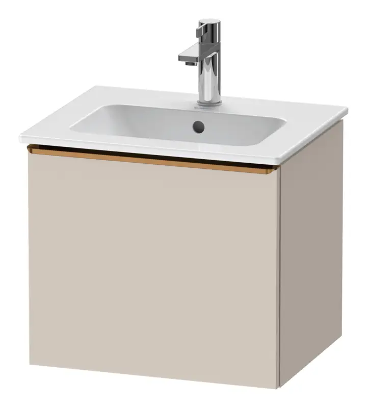 Meistverkauft Duravit D-Neo Waschtischunterschrank mit 1 Auszug Griff Bronze Gebürstet 510 x 440 x 402 mm - Taupe Matt