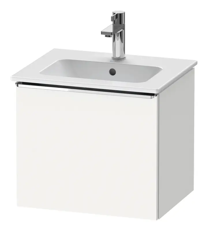 Duravit D-Neo Waschtischunterschrank mit 1 Auszug Griff Chrom Hochglanz 510 x 440 x 402 mm - Weiß Matt Geprüft