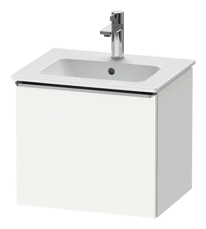 Highlight Duravit D-Neo Waschtischunterschrank mit 1 Auszug Griff Edelstahl Gebürstet 510 x 440 x 402 mm - Weiß Matt