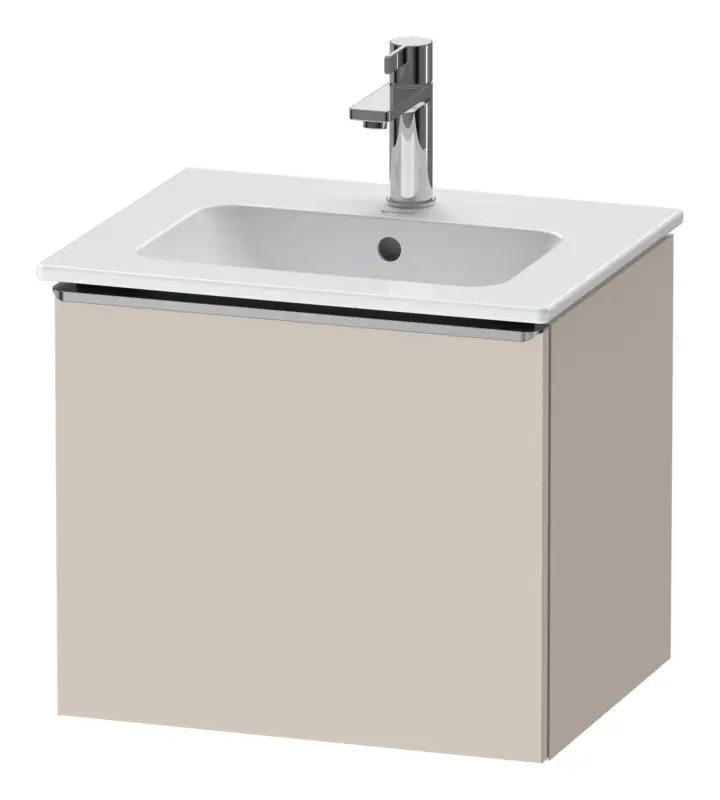 Preiswert Duravit D-Neo Waschtischunterschrank mit 1 Auszug Griff Edelstahl Gebürstet 510 x 440 x 402 mm - Taupe Matt