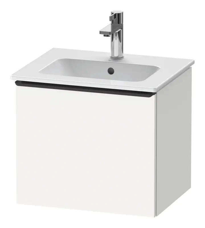 Duravit D-Neo Waschtischunterschrank mit 1 Auszug Griff Diamantschwarz Matt 510 x 440 x 402 mm - Weiß Matt Begrenztes Angebot