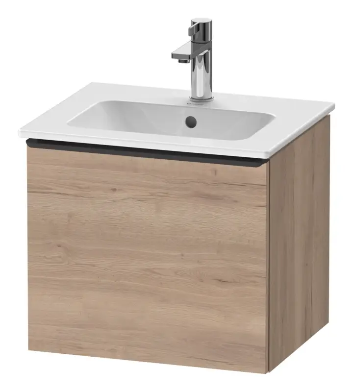 Duravit D-Neo Waschtischunterschrank mit 1 Auszug Griff Diamantschwarz Matt 510 x 440 x 402 mm - Eiche Marmoriert Matt Bestpreis