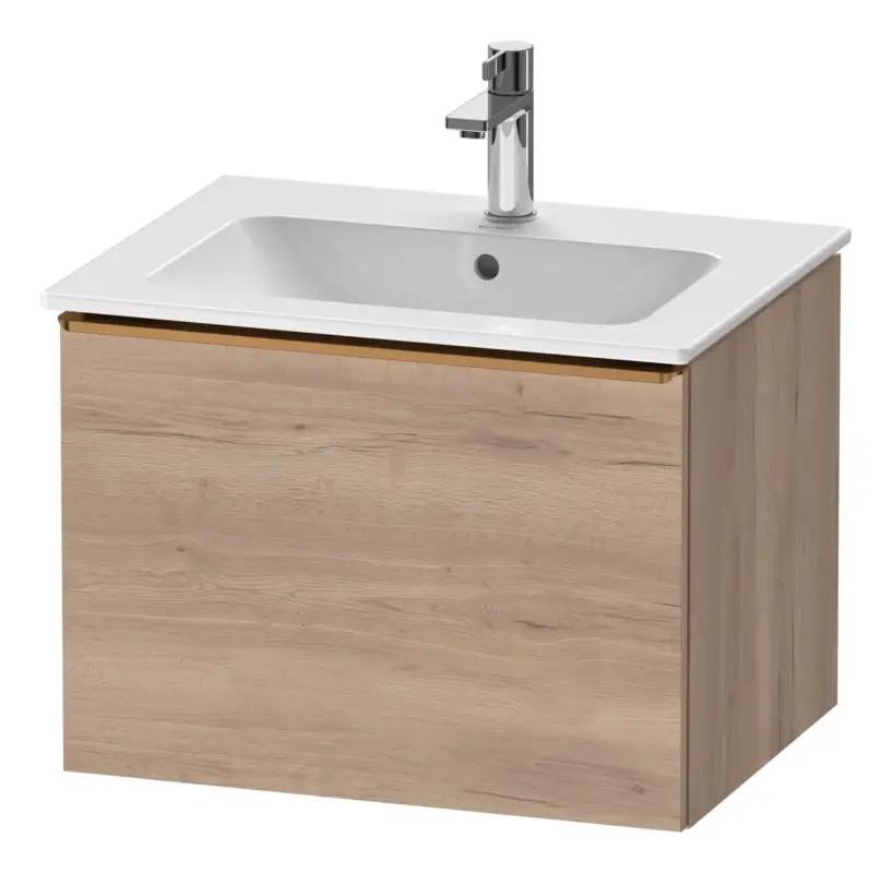 Schneller Versand Duravit D-Neo Waschtischunterschrank mit 1 Auszug Griff Bronze Gebürstet 610 x 440 x 462 mm - Eiche Marmoriert Matt