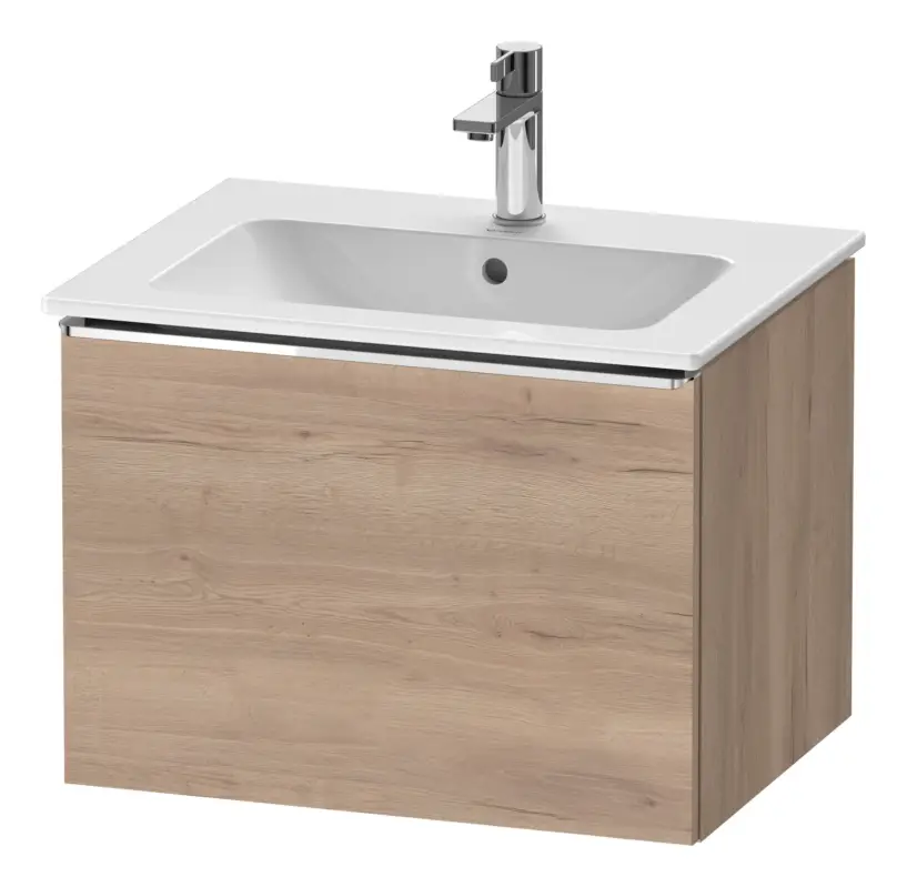 Duravit D-Neo Waschtischunterschrank mit 1 Auszug Griff Chrom Hochglanz 610 x 440 x 462 mm - Eiche Marmoriert Matt Bestpreis