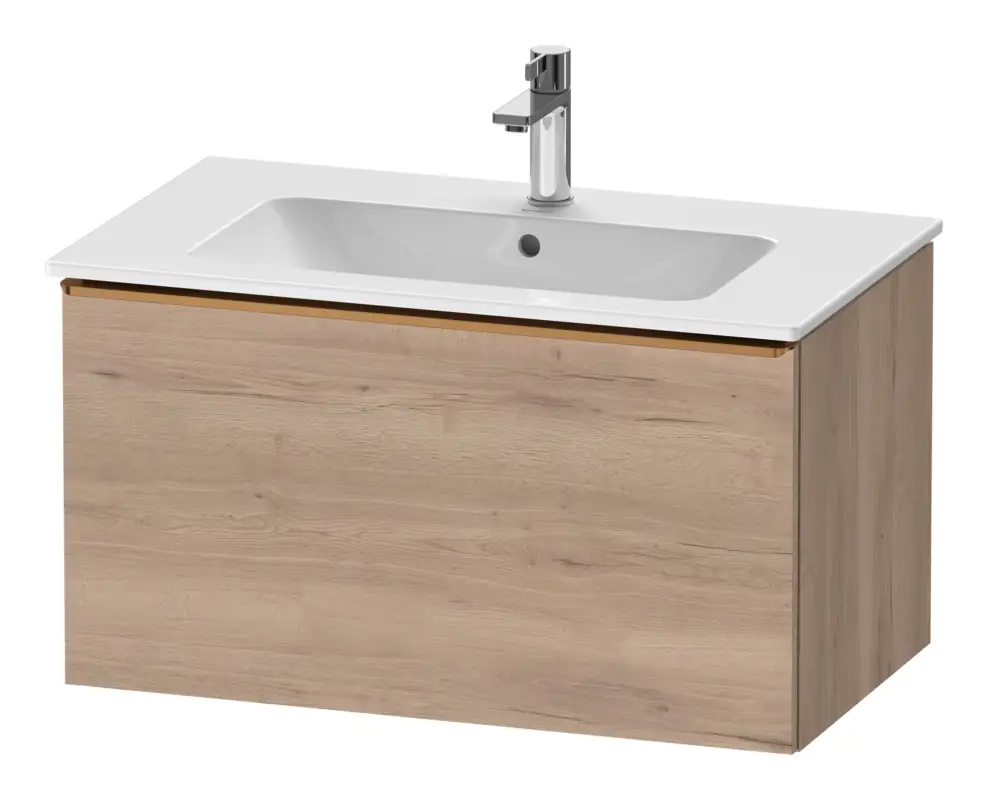 Knallerangebot Duravit D-Neo Waschtischunterschrank mit 1 Auszug Griff Bronze Gebürstet 810 x 440 x 462 mm - Eiche Marmoriert Matt