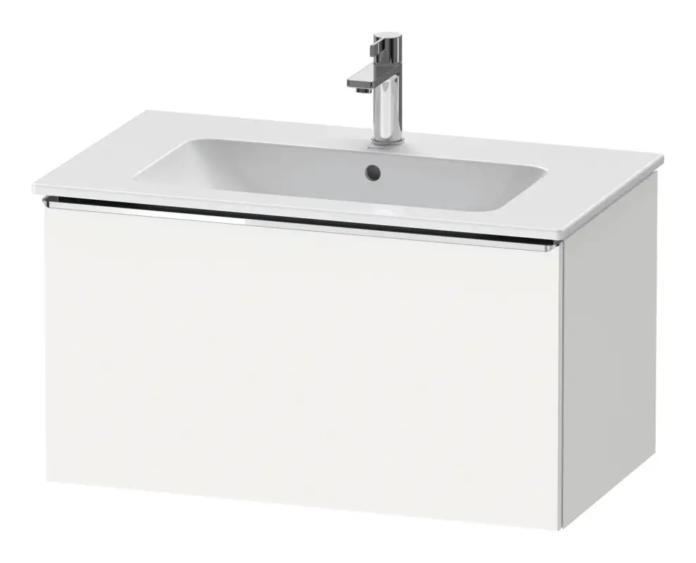 Duravit D-Neo Waschtischunterschrank mit 1 Auszug Griff Chrom Hochglanz 810 x 440 x 462 mm - Weiß Matt Top-Seller