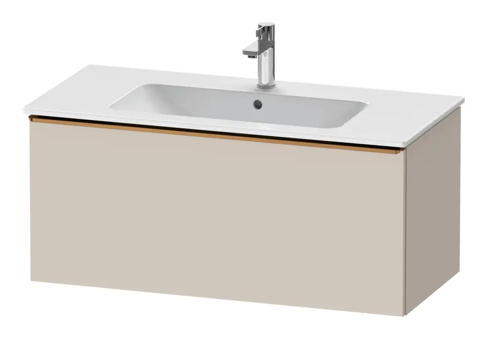 Duravit D-Neo Waschtischunterschrank mit 1 Auszug Griff Bronze Gebürstet 1010 x 440 x 462 mm - Taupe Matt Billig