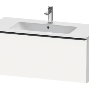 Versand Am Gleichen Tag Duravit D-Neo Waschtischunterschrank mit 1 Auszug Griff Diamantschwarz Matt 1010 x 440 x 462 mm - Weiß Matt