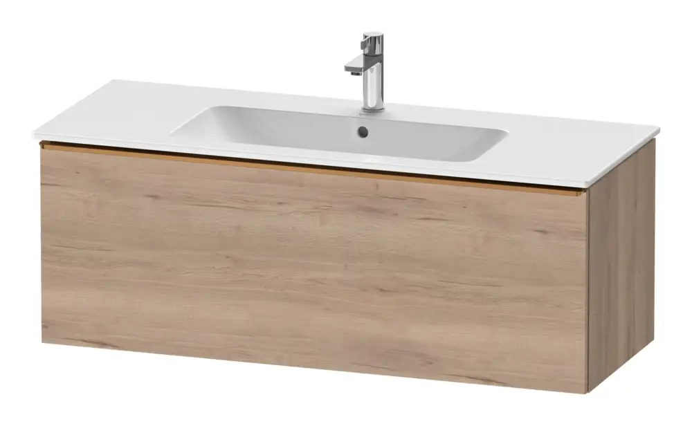 Duravit D-Neo Waschtischunterschrank mit 1 Auszug Griff Bronze Gebürstet 1210 x 440 x 462 mm - Eiche Marmoriert Matt Preiswert