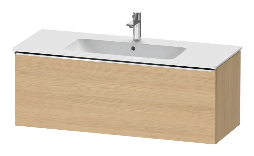 Duravit D-Neo Waschtischunterschrank mit 1 Auszug Griff Chrom Hochglanz 1210 x 440 x 462 mm - Eiche Natur Matt Heißes Angebot