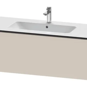 Wochenendangebot Duravit D-Neo Waschtischunterschrank mit 1 Auszug Griff Diamantschwarz Matt 1210 x 440 x 462 mm - Taupe Matt