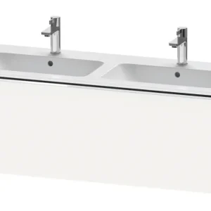 Versand Am Gleichen Tag Duravit D-Neo Waschtischunterschrank für 2 Becken mit 1 Auszug Griff Chrom Hochglanz 1280 x 440 x 462 mm - Weiß Matt