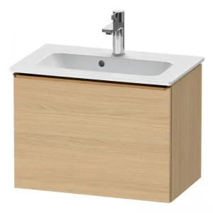 Abverkauf Duravit D-Neo Waschtischunterschrank mit 1 Auszug Griff Bronze Gebürstet 610 x 440 x 372 mm - Eiche Natur Matt
