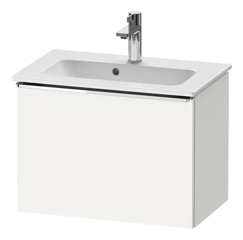 Duravit D-Neo Waschtischunterschrank mit 1 Auszug Griff Chrom Hochglanz 610 x 440 x 372 mm - Weiß Matt Aktuell