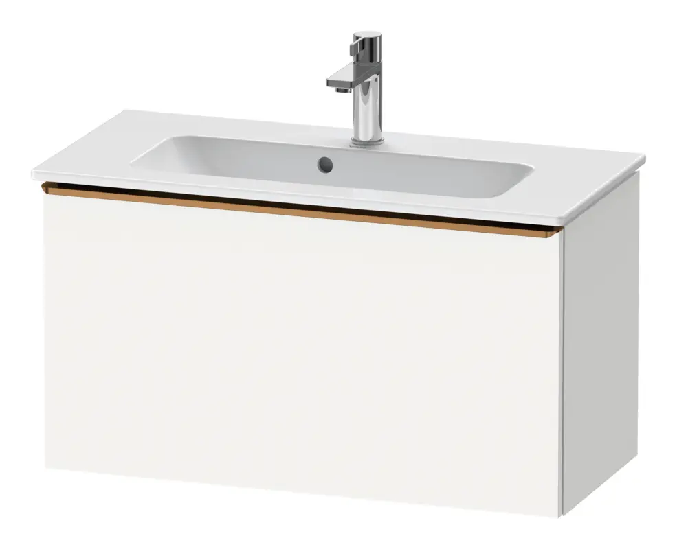 Mega-Angebot Duravit D-Neo Waschtischunterschrank mit 1 Auszug Griff Bronze Gebürstet 810 x 440 x 372 mm - Weiß Matt