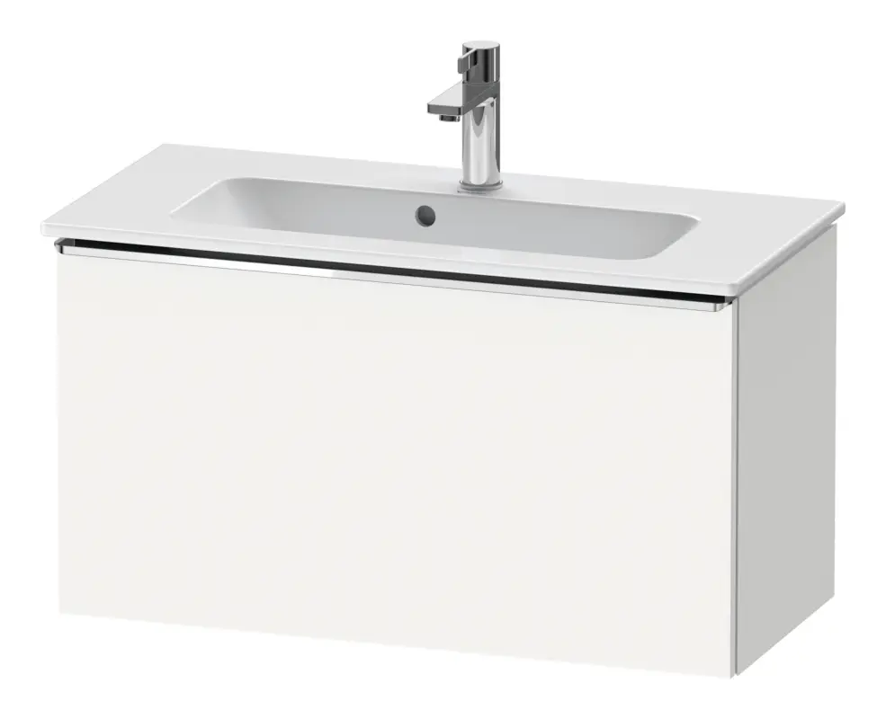 Duravit D-Neo Waschtischunterschrank mit 1 Auszug Griff Chrom Hochglanz 810 x 440 x 372 mm - Weiß Matt Preiswert