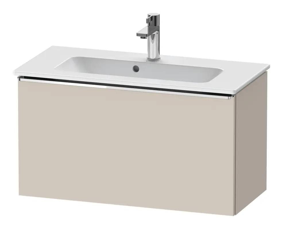 Garantierte Lieferung Duravit D-Neo Waschtischunterschrank mit 1 Auszug Griff Chrom Hochglanz 810 x 440 x 372 mm - Taupe Matt