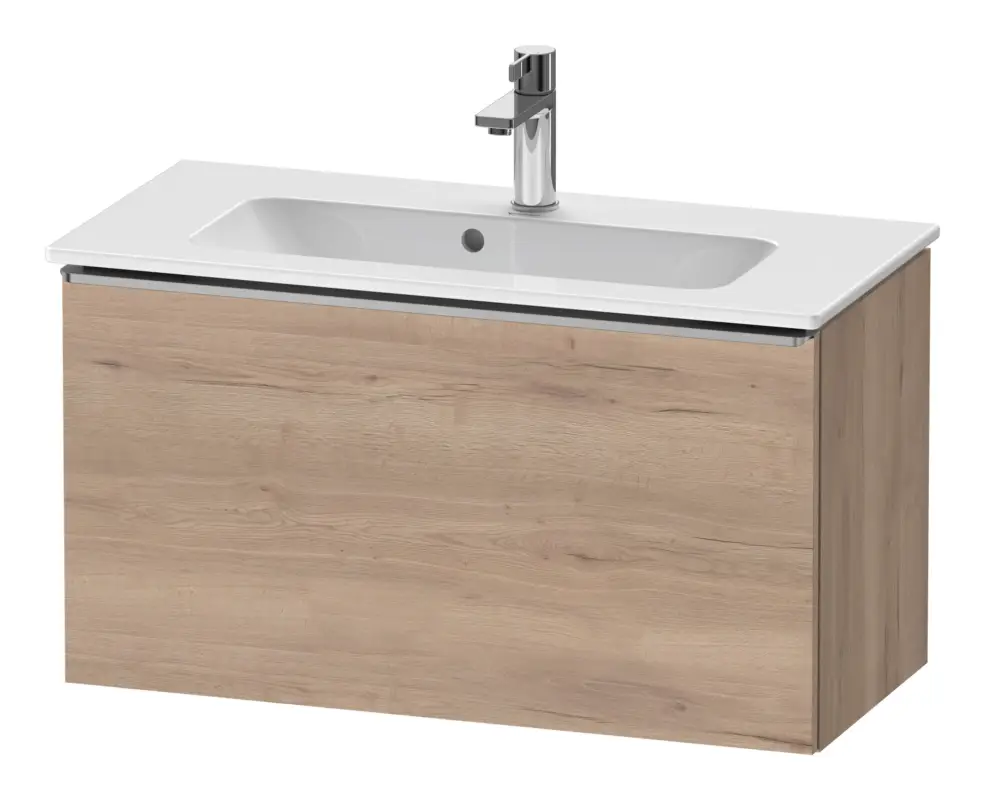 Knallerangebot Duravit D-Neo Waschtischunterschrank mit 1 Auszug Griff Edelstahl Gebürstet 810 x 440 x 372 mm - Eiche Marmoriert Matt