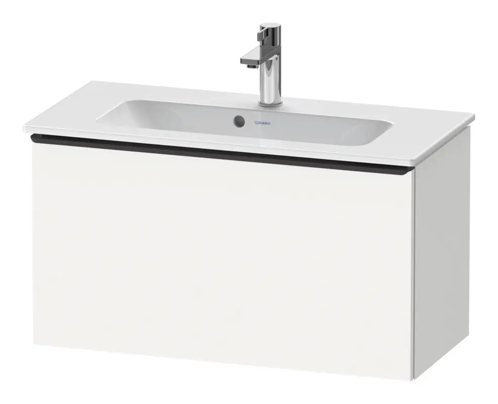 Finale Aktion Duravit D-Neo Waschtischunterschrank mit 1 Auszug Griff Diamantschwarz Matt 810 x 440 x 372 mm - Weiß Matt