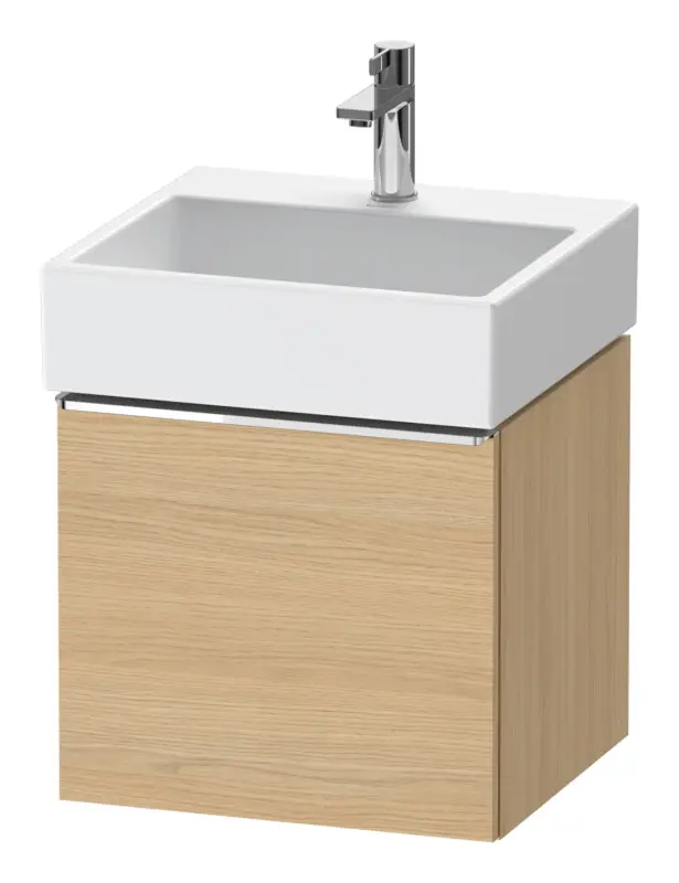 Expressversand Duravit D-Neo Waschtischunterschrank mit 1 Auszug Griff Chrom Hochglanz 484 x 440 x 442 mm - Eiche Natur Matt