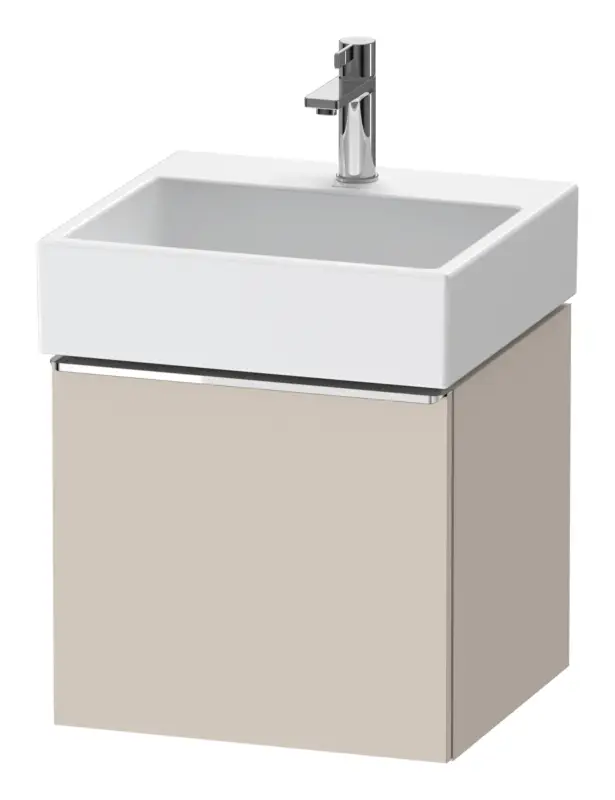 Duravit D-Neo Waschtischunterschrank mit 1 Auszug Griff Chrom Hochglanz 484 x 440 x 442 mm - Taupe Matt Solange Der Vorrat Reicht
