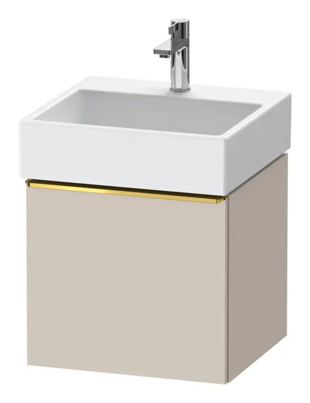 Duravit D-Neo Waschtischunterschrank mit 1 Auszug Griff Gold Poliert 484 x 440 x 442 mm - Taupe Matt Preiswert