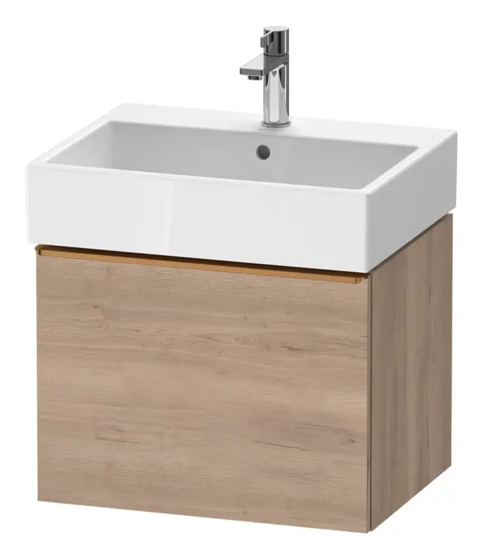 Kracherpreis Duravit D-Neo Waschtischunterschrank mit 1 Auszug Griff Bronze Gebürstet 584 x 440 x 442 mm - Eiche Marmoriert Matt
