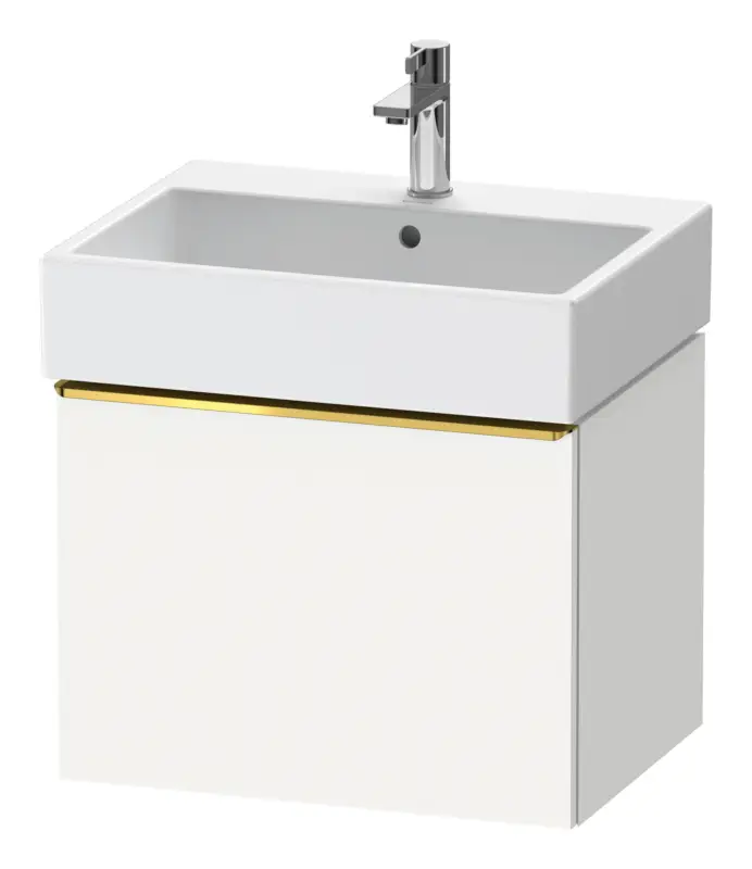 Solange Der Vorrat Reicht Duravit D-Neo Waschtischunterschrank mit 1 Auszug Griff Gold Poliert 584 x 440 x 442 mm - Weiß Matt