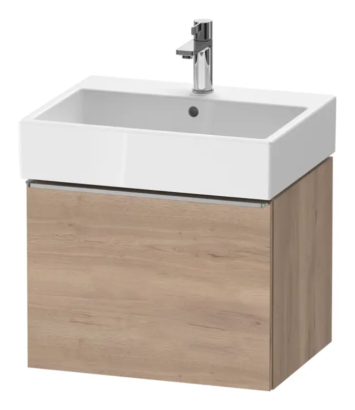Duravit D-Neo Waschtischunterschrank mit 1 Auszug Griff Edelstahl Gebürstet 584 x 440 x 442 mm - Eiche Marmoriert Matt Bestpreis