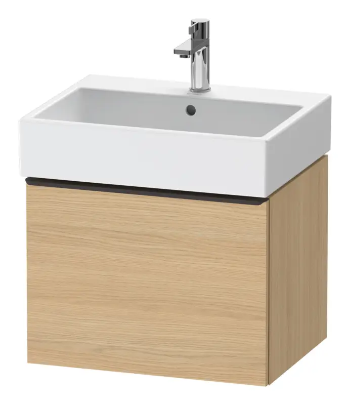 Duravit D-Neo Waschtischunterschrank mit 1 Auszug Griff Diamantschwarz Matt 584 x 440 x 442 mm - Eiche Natur Matt Versand Am Gleichen Tag