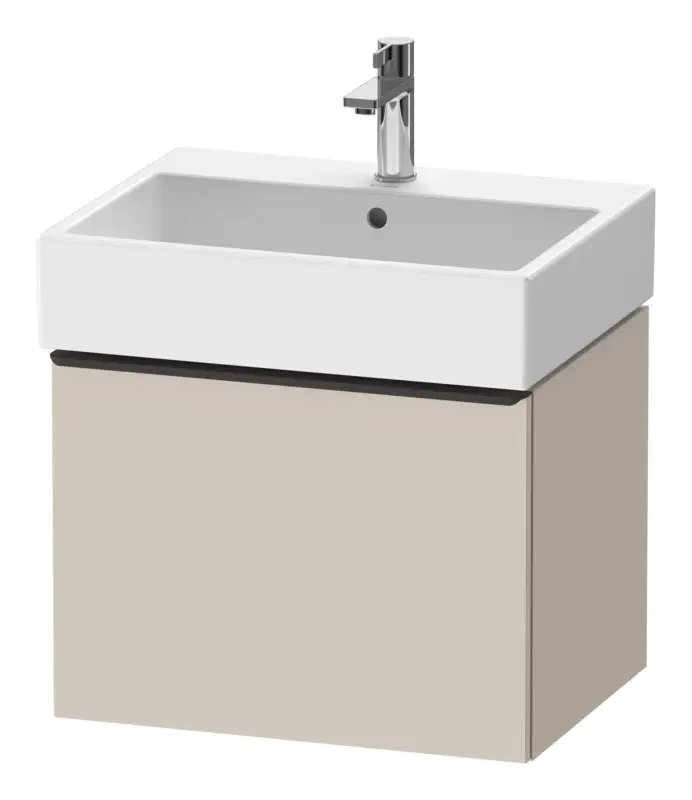 Duravit D-Neo Waschtischunterschrank mit 1 Auszug Griff Diamantschwarz Matt 584 x 440 x 442 mm - Taupe Matt Günstig