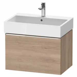 Abverkauf Duravit D-Neo Waschtischunterschrank mit 1 Auszug Griff Chrom Hochglanz 684 x 440 x 442 mm - Eiche Marmoriert Matt