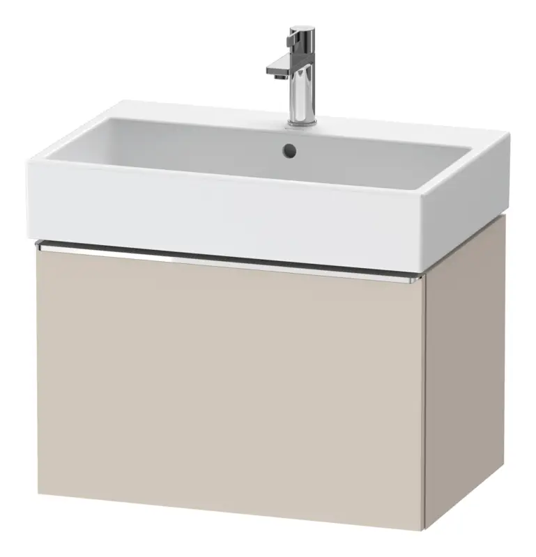Garantierte Lieferung Duravit D-Neo Waschtischunterschrank mit 1 Auszug Griff Chrom Hochglanz 684 x 440 x 442 mm - Taupe Matt