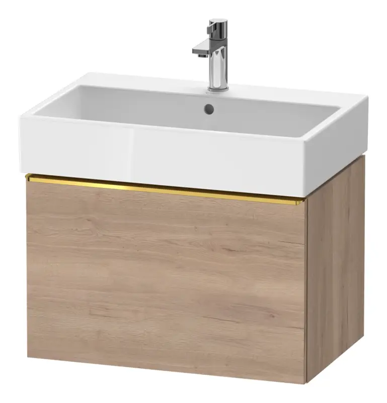 Duravit D-Neo Waschtischunterschrank mit 1 Auszug Griff Gold Poliert 684 x 440 x 442 mm - Eiche Marmoriert Matt Angebot