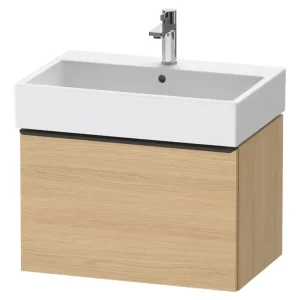Sonderangebot Duravit D-Neo Waschtischunterschrank mit 1 Auszug Griff Diamantschwarz Matt 684 x 440 x 442 mm - Eiche Natur Matt