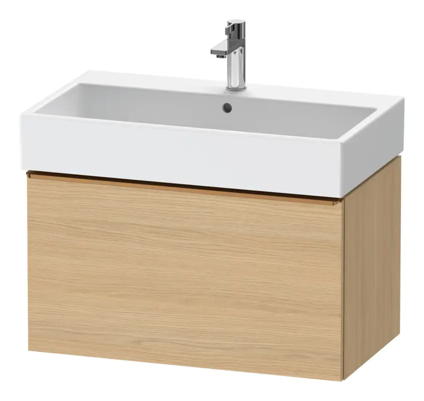 Solange Der Vorrat Reicht Duravit D-Neo Waschtischunterschrank mit 1 Auszug Griff Bronze Gebürstet 784 x 440 x 442 mm - Eiche Natur Matt