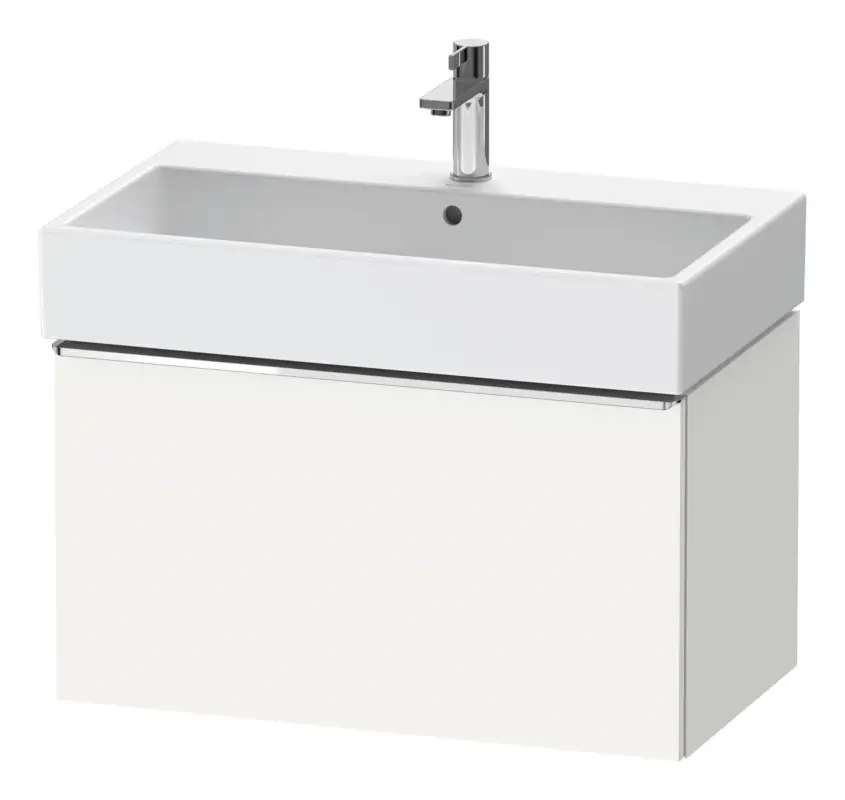 Jetzt Kaufen Duravit D-Neo Waschtischunterschrank mit 1 Auszug Griff Chrom Hochglanz 784 x 440 x 442 mm - Weiß Matt