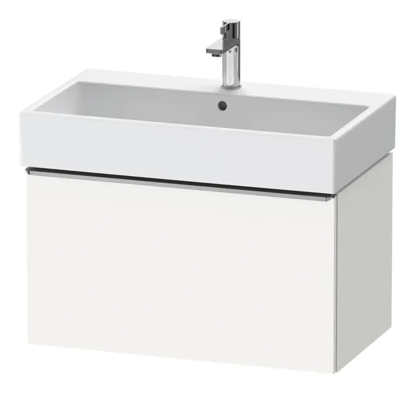 Expressversand Duravit D-Neo Waschtischunterschrank mit 1 Auszug Griff Edelstahl Gebürstet 784 x 440 x 442 mm - Weiß Matt
