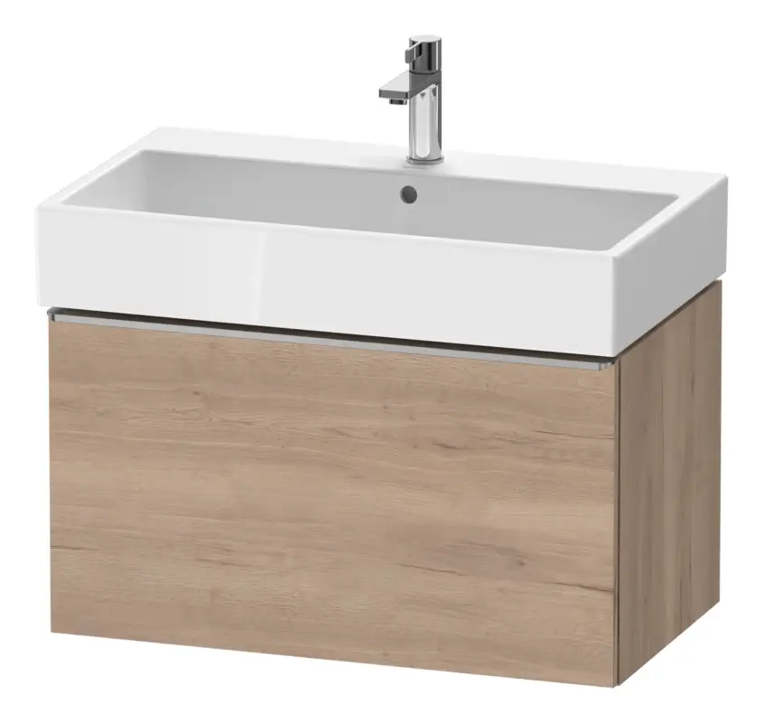 Duravit D-Neo Waschtischunterschrank mit 1 Auszug Griff Edelstahl Gebürstet 784 x 440 x 442 mm - Eiche Marmoriert Matt Saisonangebot