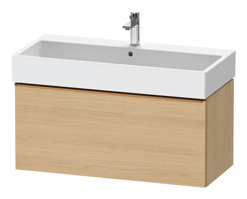Super-Preis Duravit D-Neo Waschtischunterschrank mit 1 Auszug Griff Bronze Gebürstet 984 x 440 x 442 mm - Eiche Natur Matt