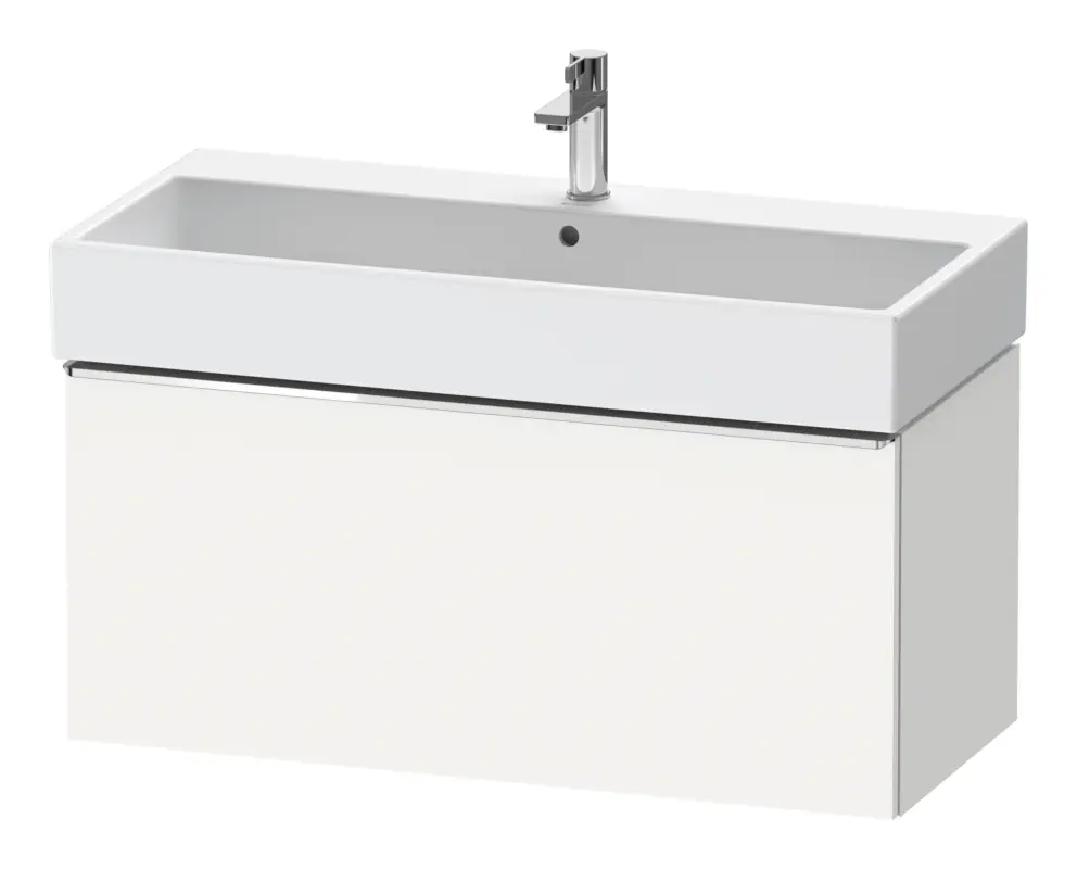 Duravit D-Neo Waschtischunterschrank mit 1 Auszug Griff Chrom Hochglanz 984 x 440 x 442 mm - Weiß Matt Zertifiziert