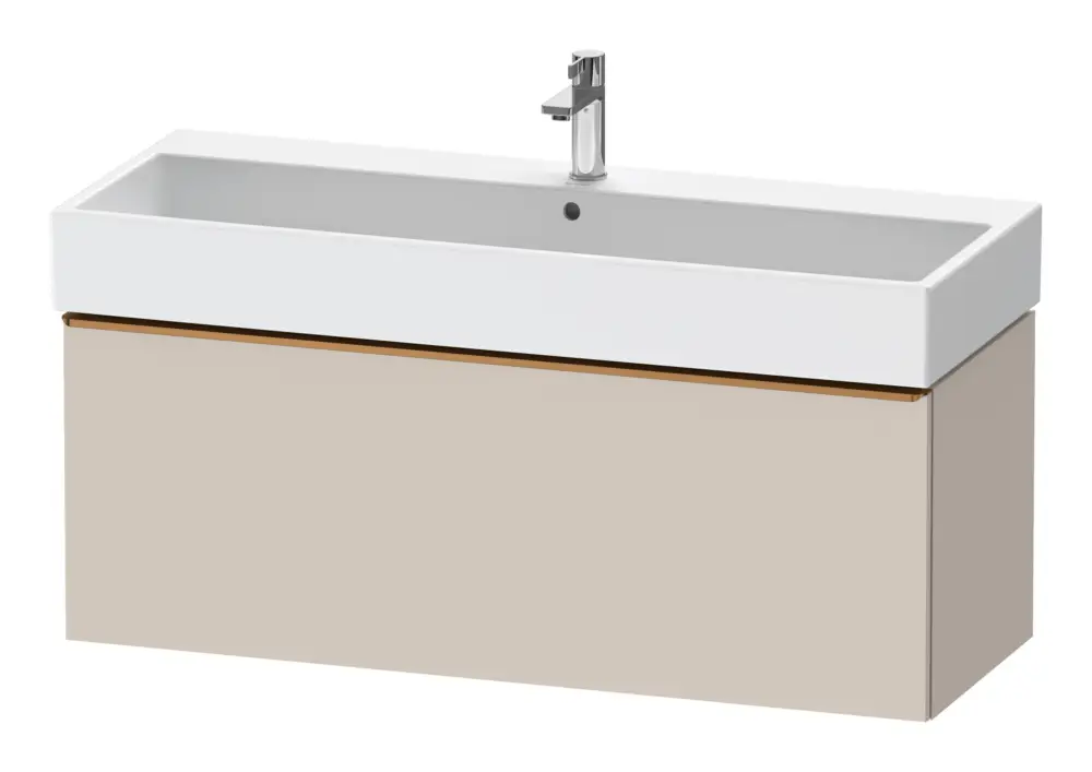 Sonderangebot Duravit D-Neo Waschtischunterschrank mit 1 Auszug Griff Bronze Gebürstet 1184 x 440 x 442 mm - Taupe Matt