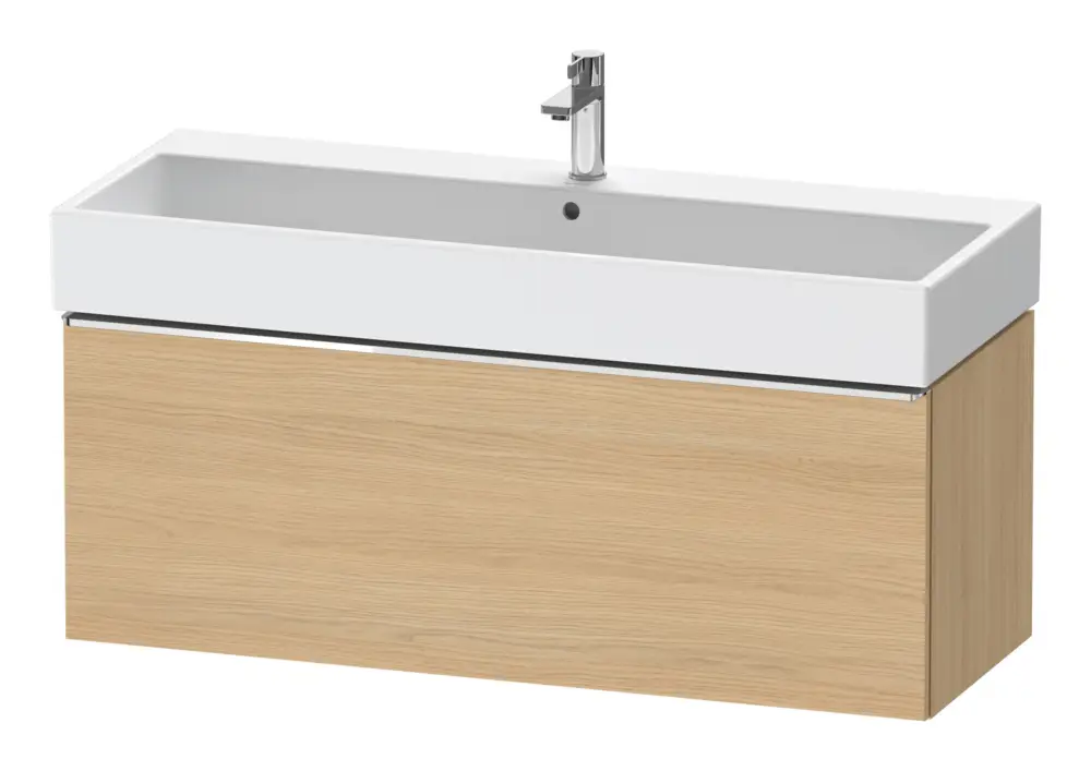 Duravit D-Neo Waschtischunterschrank mit 1 Auszug Griff Chrom Hochglanz 1184 x 440 x 442 mm - Eiche Natur Matt Schnäppchen