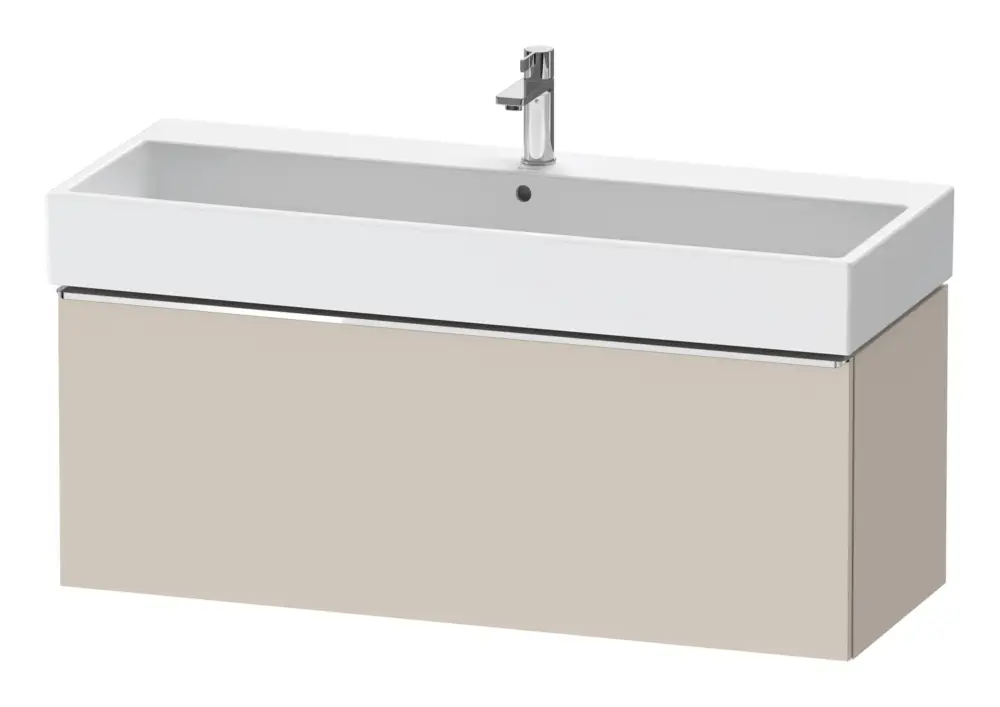 Duravit D-Neo Waschtischunterschrank mit 1 Auszug Griff Chrom Hochglanz 1184 x 440 x 442 mm - Taupe Matt Sofort Bestellen