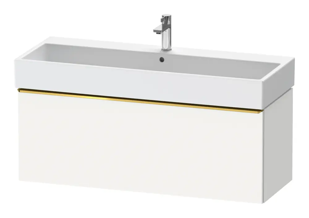 Top-Seller Duravit D-Neo Waschtischunterschrank mit 1 Auszug Griff Gold Poliert 1184 x 440 x 442 mm - Weiß Matt