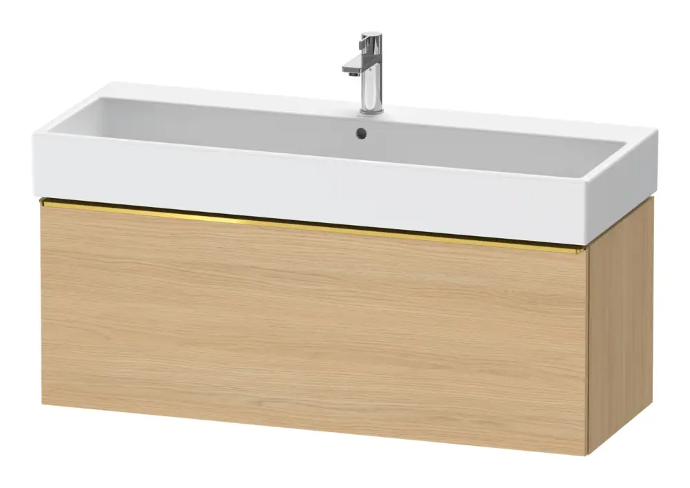 Heißes Angebot Duravit D-Neo Waschtischunterschrank mit 1 Auszug Griff Gold Poliert 1184 x 440 x 442 mm - Eiche Natur Matt