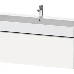 Ausverkauf Duravit D-Neo Waschtischunterschrank mit 1 Auszug Griff Edelstahl Gebürstet 1184 x 440 x 442 mm - Weiß Matt