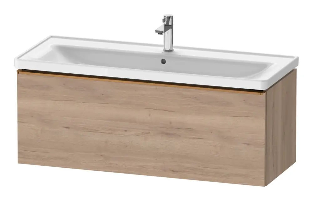 Duravit D-Neo Waschtischunterschrank mit 1 Auszug Griff Bronze Gebürstet 1184 x 440 x 452 mm - Eiche Marmoriert Matt Bestpreis