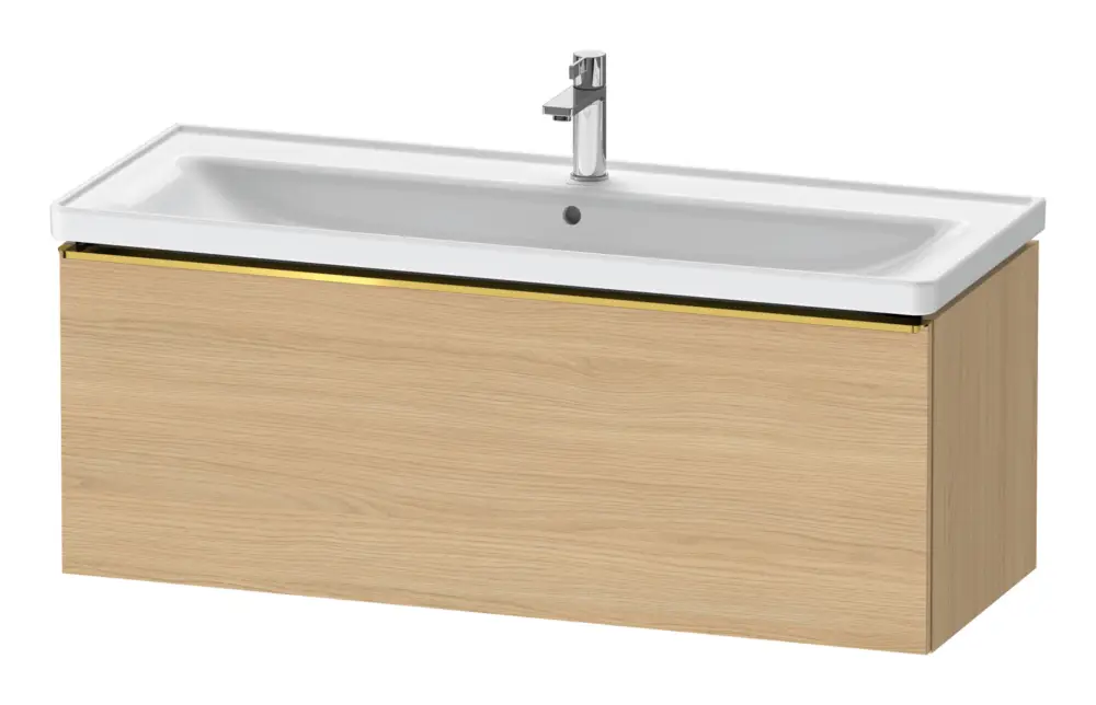 Duravit D-Neo Waschtischunterschrank mit 1 Auszug Griff Gold Poliert 1184 x 440 x 452 mm - Eiche Natur Matt Sale