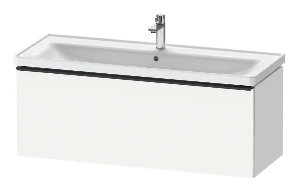 Direktkauf Duravit D-Neo Waschtischunterschrank mit 1 Auszug Griff Diamantschwarz Matt 1184 x 440 x 452 mm - Weiß Matt
